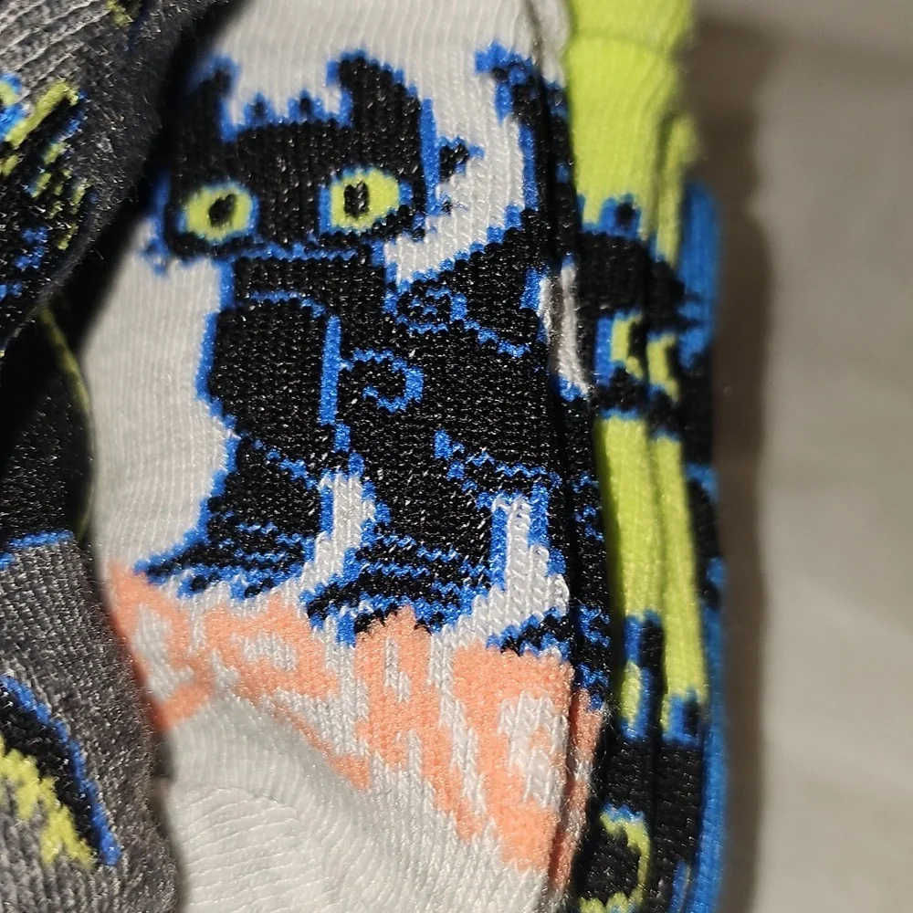 How To Train Your Dragon, Boys No-Show Socks, 6-Pack, Size Small New